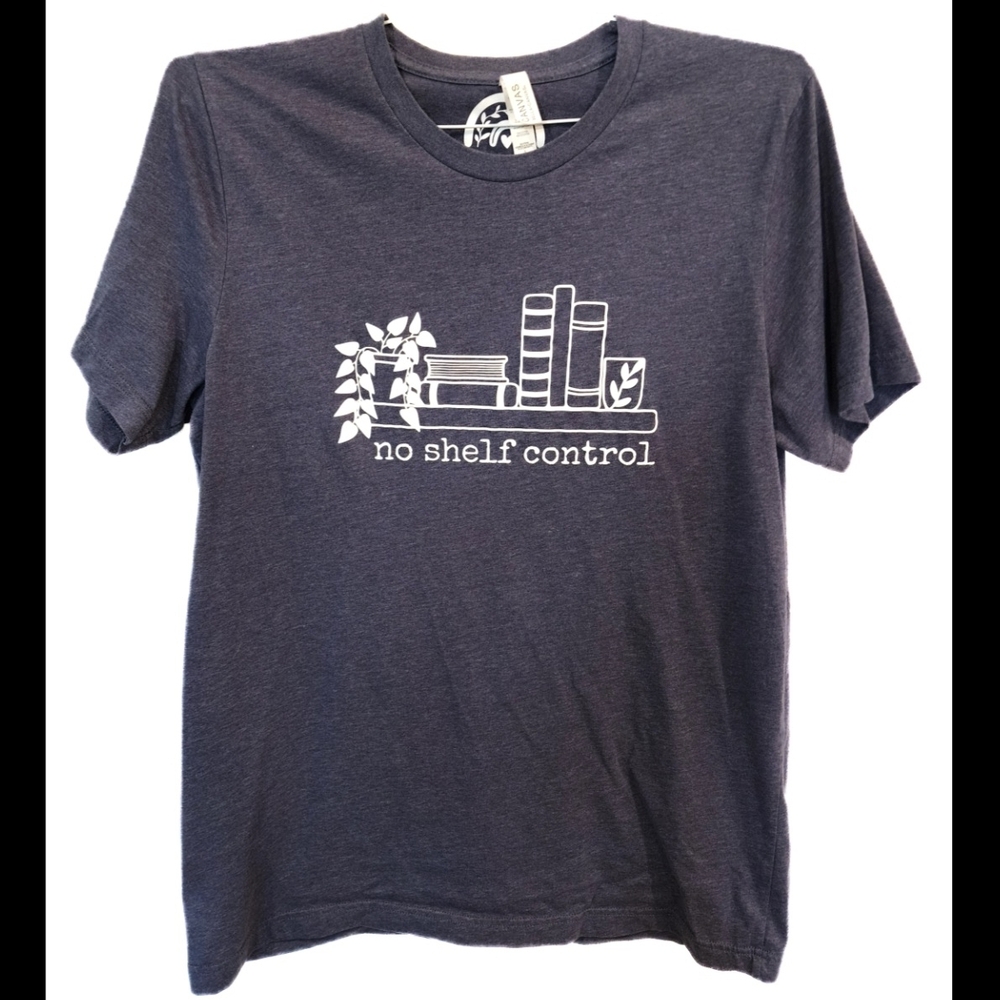 Bella Canvas Heather Navy Book Lover Tee